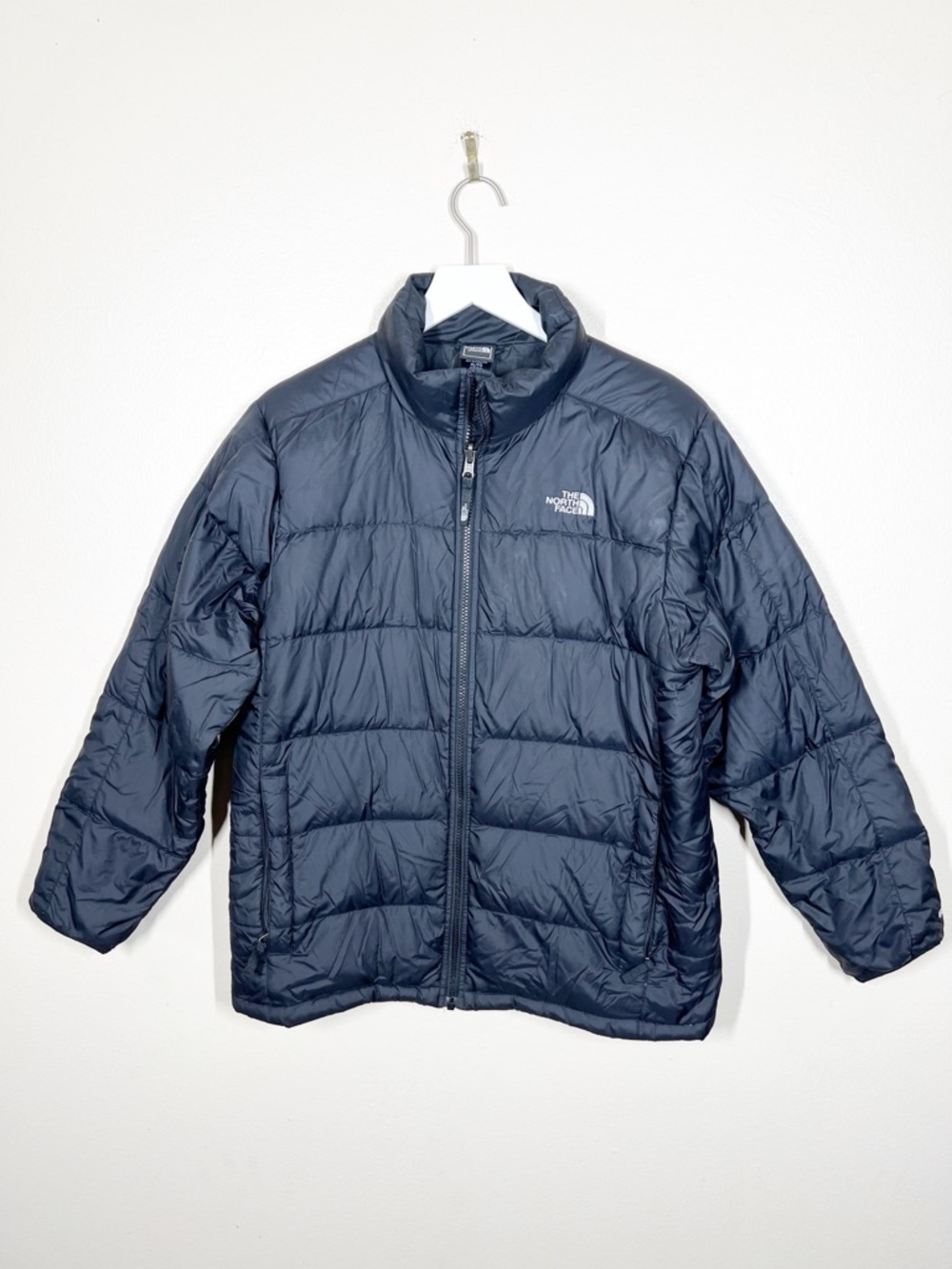 The North Face Boys Youth Black 550 Goose Down Puffer Coat Size XL (18/20)